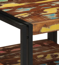 Couchtisch Mehrfarbig 50x50x38 cm Altholz Massivholz