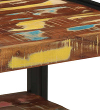 Couchtisch Mehrfarbig 50x50x38 cm Altholz Massivholz