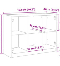 Sideboard Altholz-Optik 102x37x75,5 cm Holzwerkstoff