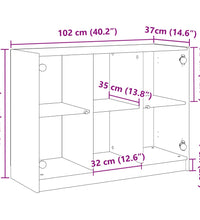 Sideboard Artisan-Eiche 102x37x75,5 cm Holzwerkstoff