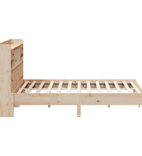 Massivholzbett mit Regal ohne Matratze 180x200 cm Kiefer