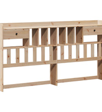 Massivholzbett mit Regal ohne Matratze 180x200 cm Kiefer