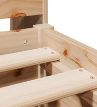 Massivholzbett mit Regal ohne Matratze 180x200 cm Kiefer