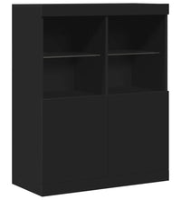 Sideboard Schwarz 81x37x100 cm Holzwerkstoff