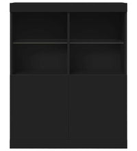 Sideboard Schwarz 81x37x100 cm Holzwerkstoff