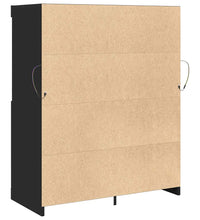 Sideboard Schwarz 81x37x100 cm Holzwerkstoff