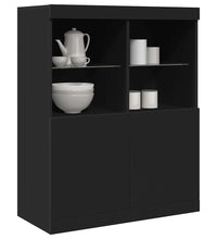Sideboard Schwarz 81x37x100 cm Holzwerkstoff