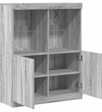 Sideboard Grau Sonoma 81x37x100 cm Holzwerkstoff