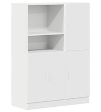 2-tlg. Küchenschrank-Set Weiß Holzwerkstoff