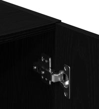 2-tlg. Küchenschrank-Set Schwarz Holzwerkstoff