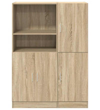 2-tlg. Küchenschrank-Set Sonoma-Eiche Holzwerkstoff
