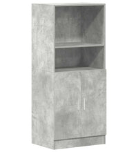 2-tlg. Küchenschrank-Set Betongrau Holzwerkstoff