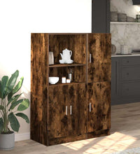 2-tlg. Küchenschrank-Set Räuchereiche Holzwerkstoff