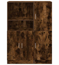 2-tlg. Küchenschrank-Set Räuchereiche Holzwerkstoff