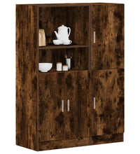 2-tlg. Küchenschrank-Set Räuchereiche Holzwerkstoff