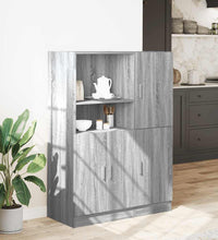 2-tlg. Küchenschrank-Set Grau Sonoma Holzwerkstoff