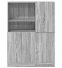 2-tlg. Küchenschrank-Set Grau Sonoma Holzwerkstoff