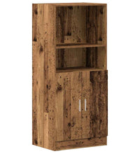 2-tlg. Küchenschrank-Set Altholz-Optik Holzwerkstoff