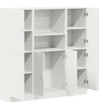 3-tlg. Küchenschrank-Set Weiß Holzwerkstoff