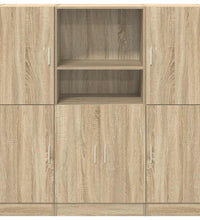 3-tlg. Küchenschrank-Set Sonoma-Eiche Holzwerkstoff