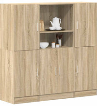 3-tlg. Küchenschrank-Set Sonoma-Eiche Holzwerkstoff