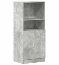 3-tlg. Küchenschrank-Set Betongrau Holzwerkstoff
