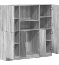 3-tlg. Küchenschrank-Set Grau Sonoma Holzwerkstoff