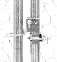 Hühnerstall mit Dach 2,5x2x2,25 m Verzinkter Stahl