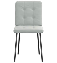 Esszimmerstühle 2 Stk. Hellgrau Samt