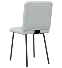 Esszimmerstühle 2 Stk. Hellgrau Samt