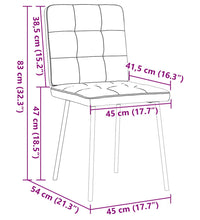 Esszimmerstühle 2 Stk. Dunkelgrau Samt