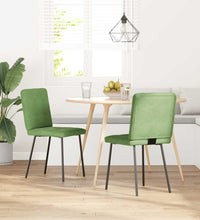 Esszimmerstühle 2 Stk. Hellgrün Samt