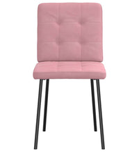 Esszimmerstühle 2 Stk. Rosa Samt