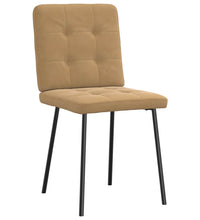 Esszimmerstühle 2 Stk. Braun Samt