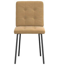 Esszimmerstühle 2 Stk. Braun Samt