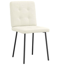 Esszimmerstühle 2 Stk. Creme Samt