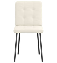 Esszimmerstühle 2 Stk. Creme Samt