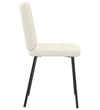 Esszimmerstühle 2 Stk. Creme Samt