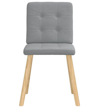 Esszimmerstühle 2 Stk. Hellgrau Stoff