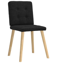 Esszimmerstühle 2 Stk. Schwarz Stoff