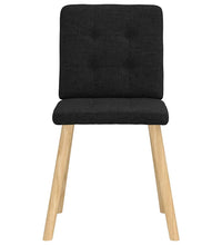 Esszimmerstühle 2 Stk. Schwarz Stoff