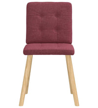 Esszimmerstühle 2 Stk. Weinrot Stoff