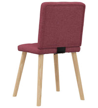 Esszimmerstühle 2 Stk. Weinrot Stoff