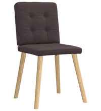 Esszimmerstühle 2 Stk. Dunkelbraun Stoff