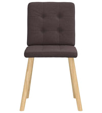 Esszimmerstühle 2 Stk. Dunkelbraun Stoff