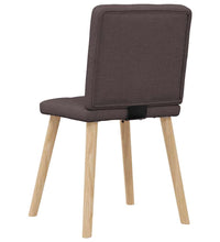 Esszimmerstühle 2 Stk. Dunkelbraun Stoff