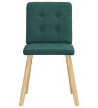 Esszimmerstühle 2 Stk. Dunkelgrün Stoff