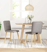 Esszimmerstühle 2 Stk. Taupe Stoff