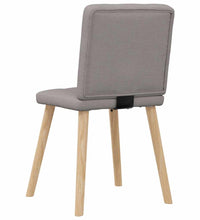 Esszimmerstühle 2 Stk. Taupe Stoff