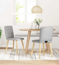 Esszimmerstühle 2 Stk. Wolkengrau Stoff